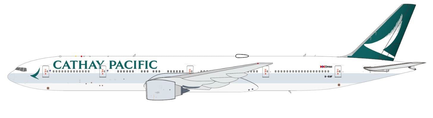 [Pre-order item] 777-300ER Cathay Pacific B-KQF 1/400 (JC20250120) [BT400-777-3-004] 