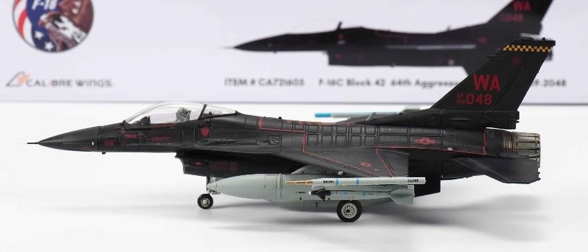 F-16C Block 42 US Air Force 64th Aggressor Squadron "Wraith" 89-2048 1/72 [CA721605] 