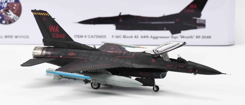 F-16C Block 42 US Air Force 64th Aggressor Squadron "Wraith" 89-2048 1/72 [CA721605] 