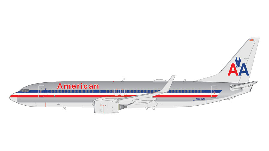 B737-800W アメリカン航空 ※ポリッシュ仕上げ N921NN 1/100 [G1AAL001]