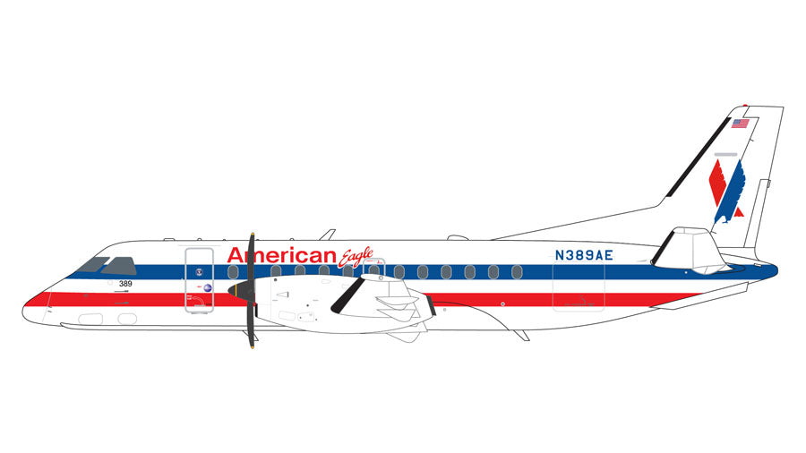 【予約商品】Saab 340B アメリカンイーグル N389AE 1/200 (GJ20251017) [G2AAL1339]