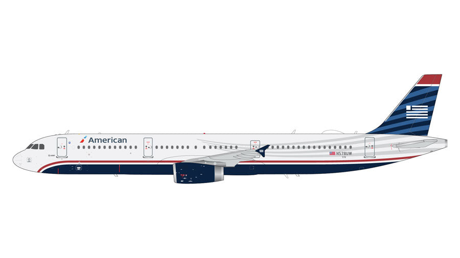 【予約商品】A321-200 アメリカン航空 「US Airways 『heritage livery』」 ※メタルスタンド付属 N578UW 1/200 (GJ20251017) [G2AAL1353]