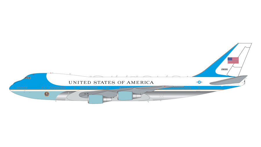 【予約商品】747-200B(M) エアフォース・ワン 米国大統領専用機 82-8000 new antenna array 1/200 (GJ20231003) [G2AFO1204]