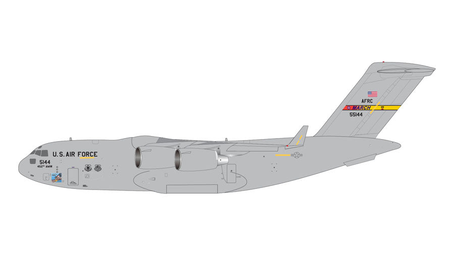 Gemini200 【予約商品】C-17 アメリカ空軍 マーチ空軍予備役基地