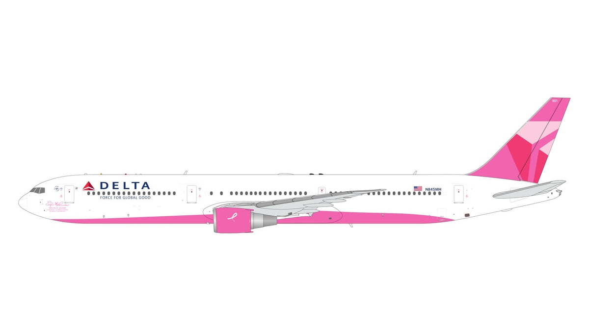 【予約商品】767-400ER デルタ航空 「乳癌予防キャンペーン塗装」 N845MH 1/200 (GJ20261009) [G2DAL1451]