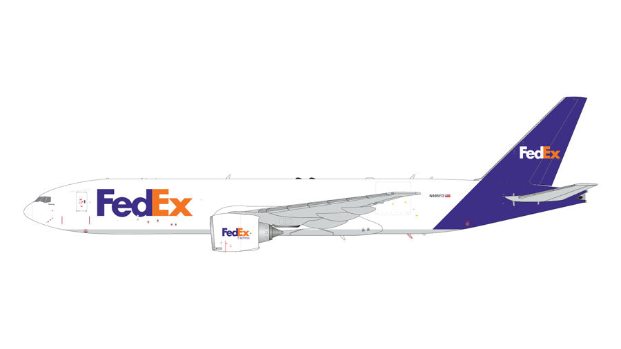 [Pre-order item] 777-200LRF FedEx "revised livery" N895FD 1/200 (GJ20250131) [G2FDX1376] 