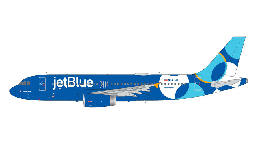 【予約商品】A320-200 ジェットブルー航空 「Forever Blue」 ※メタルスタンド付属 N547JB 1/200 (GJ20250801) [G2JBU1337]
