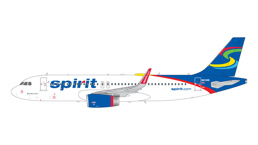 【予約商品】A320-200 スピリット航空 「Skittles」 N633NK 1/200 (GJ20250428) [G2NKS1338]
