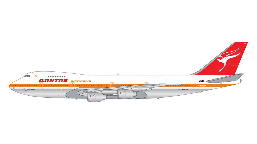 【予約商品】747-200B(M) カンタス航空 "City of Swan Hill" "1980s livery" VH-ECB 1/200 (GJ20231003) [G2QFA554]