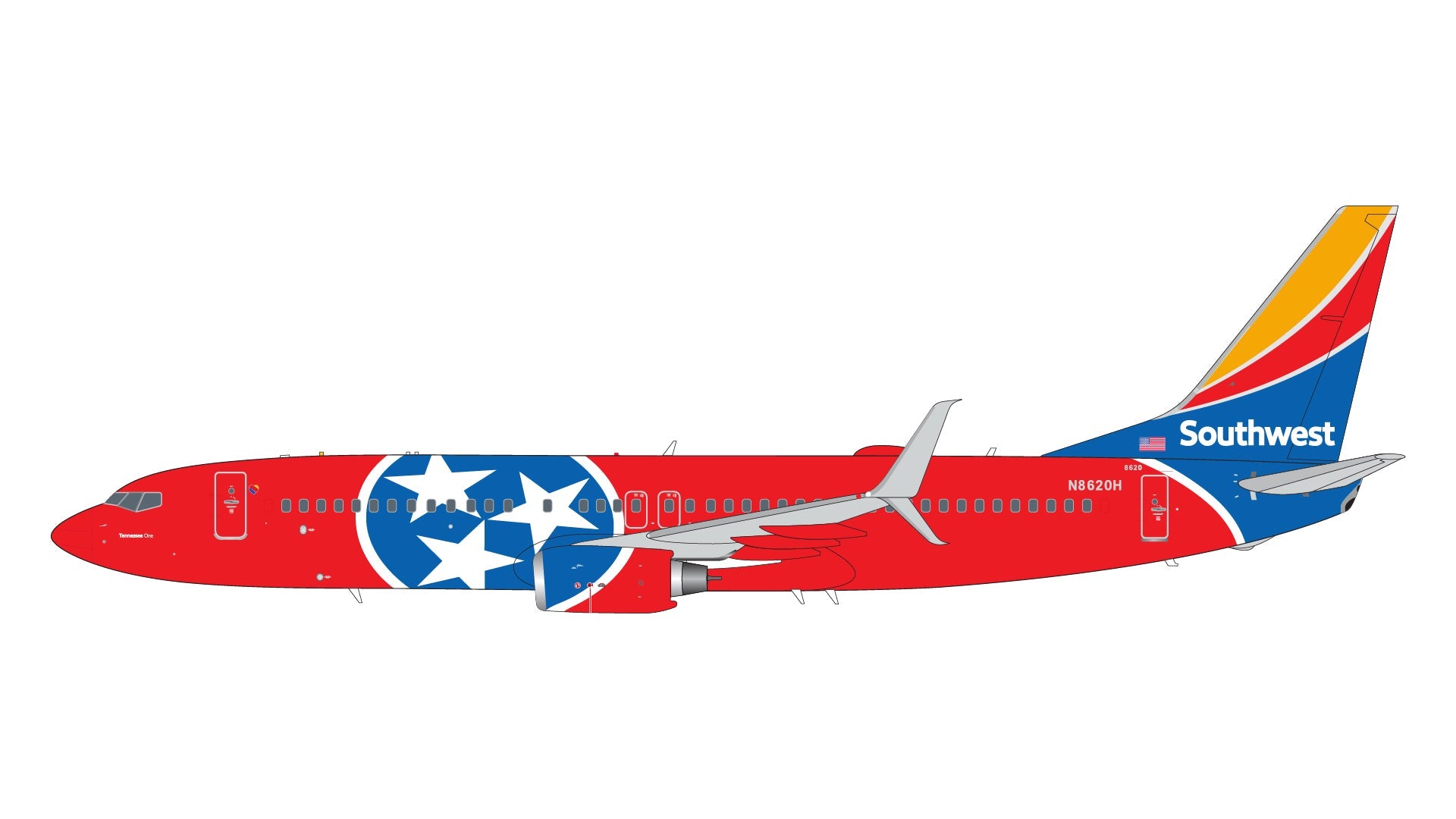 737-800sw Southwest Airlines "Tennessee One" N8620H 1/200[G2SWA1011] 