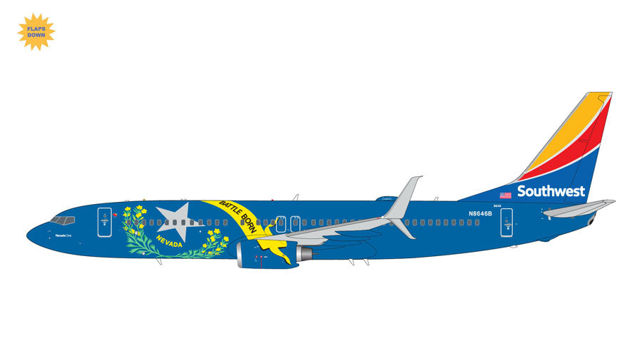 【予約商品】737-800W サウスウェスト航空 「Nevada One」　※フラップダウンモデル　N8646B　1/200 (GJ20240518) [G2SWA1267F]