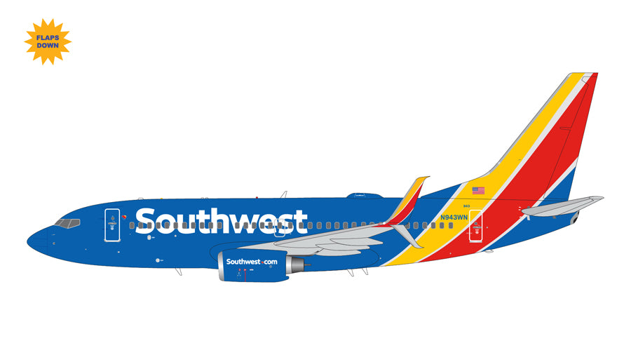 【予約商品】737-700S サウスウエスト航空 ※フラップダウンモデル N943WN 1/200 (GJ20250428) [G2SWA1350F]