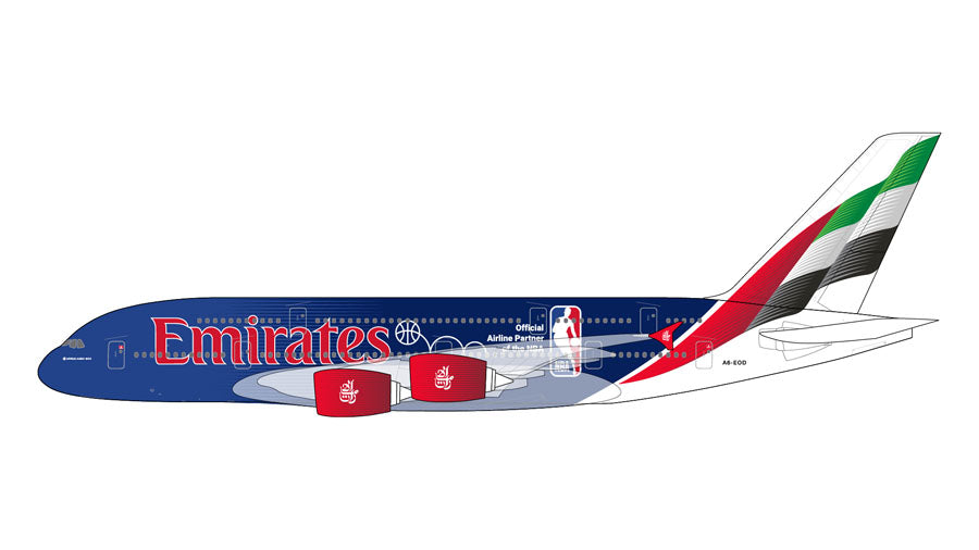 A380-800 Emirates Official Airline Partner of the NBA A6-EOD 1/200 [G2UAE1346] 