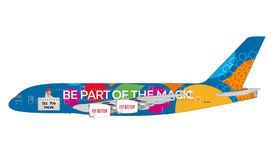 【予約商品】A380-800 エミレーツ航空 「Be Part Of The Magic」 A6-EES 1/200 (GJ20250912) [G2UAE1409]