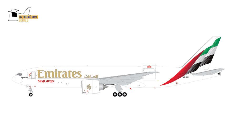 B777-200LRF エミレーツ・スカイカーゴ ※開閉選択式 A6-EFV 1/200 [G2UAE1476]