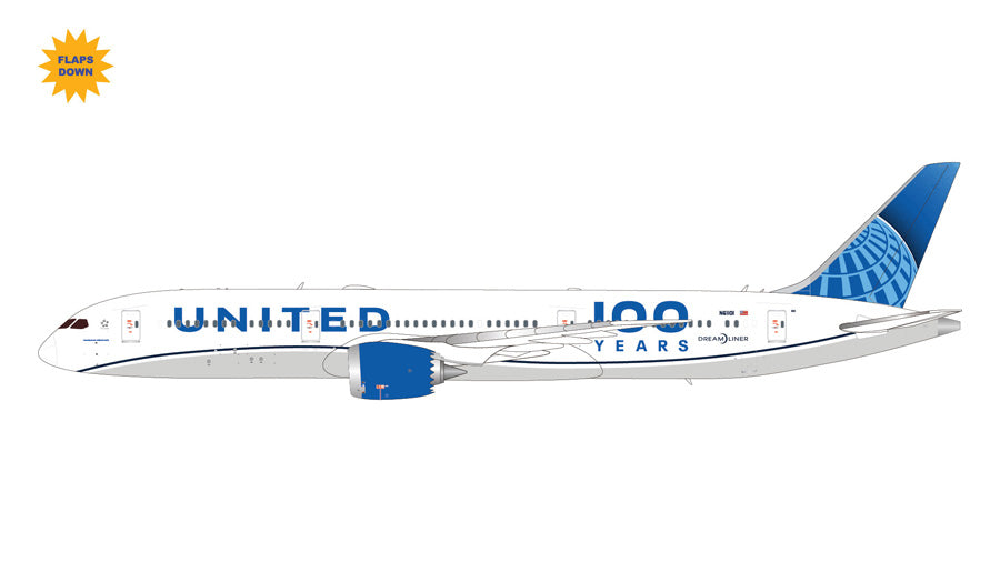 B787-9 ユナイテッド航空 「 100 Years 」 ※フラップダウンモデル N61101 1/200 [G2UAL1258F]