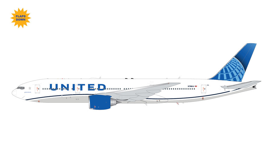 B777-200ER ユナイテッド航空 ※フラップダウン N798UA 1/200 [G2UAL1260F]