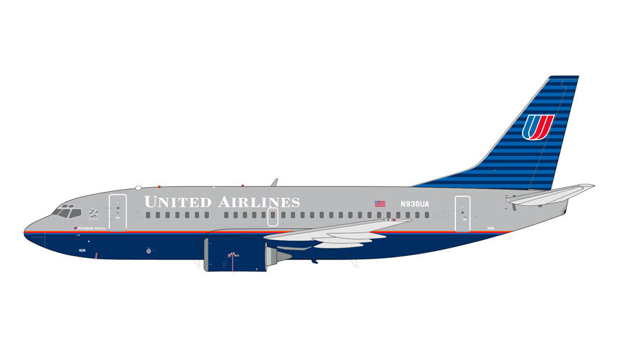 【予約商品】737-500 ユナイテッド航空  「battleship livery」 N936UA 1/200 (GJ20250801) [G2UAL312]