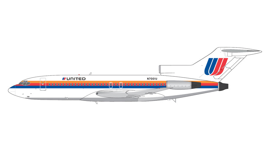 727-100 United Airlines Saul Bass livery N7001U 1/200 [G2UAL948] 