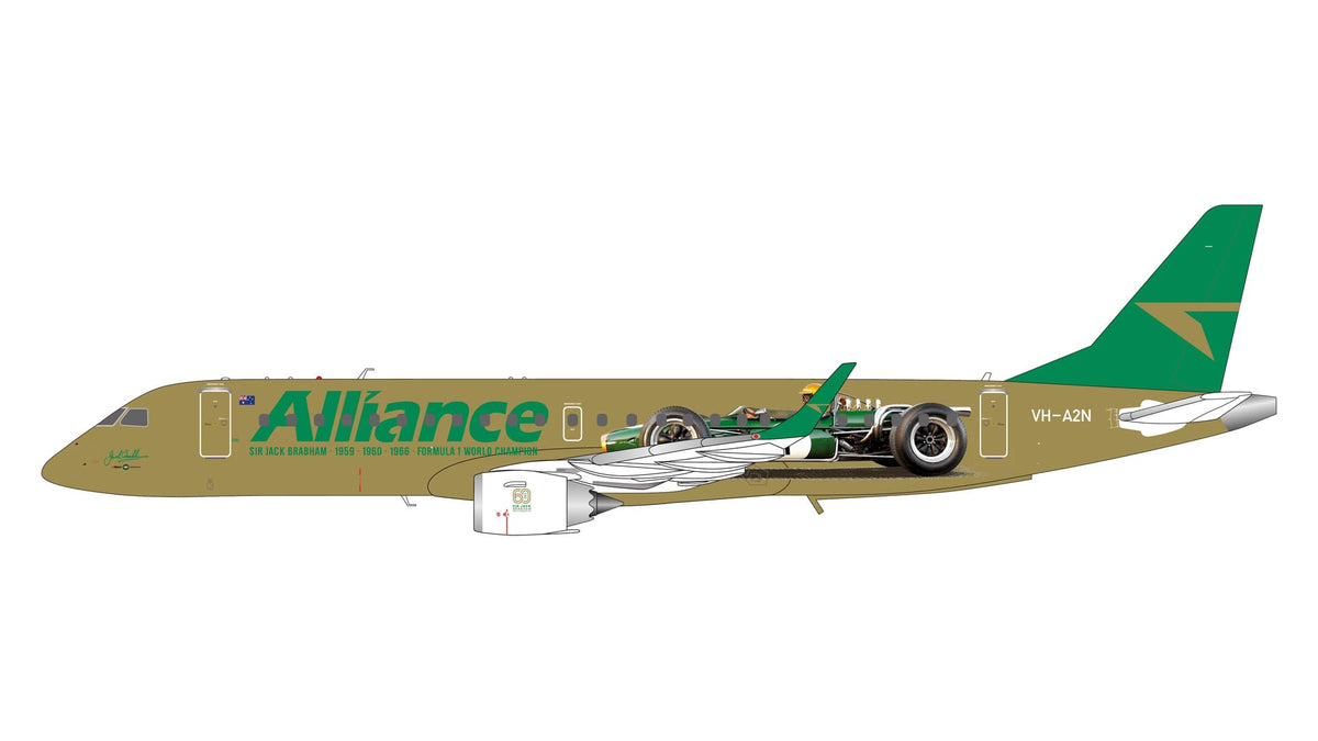 【予約商品】E190 アライアンス・エア 「Sir Jack Brabham Formula1 car」 VH-A2N 1/200 (GJ20261009) [G2UTY1507]