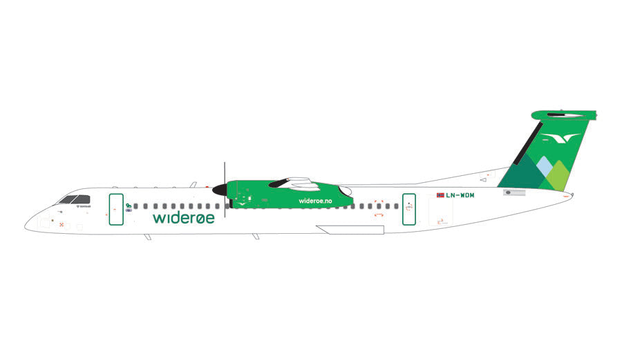 【予約商品】Dash-8-Q400 ヴィデロー航空 LN-WDM 1/200 (GJ20241110) [G2WIF1316]