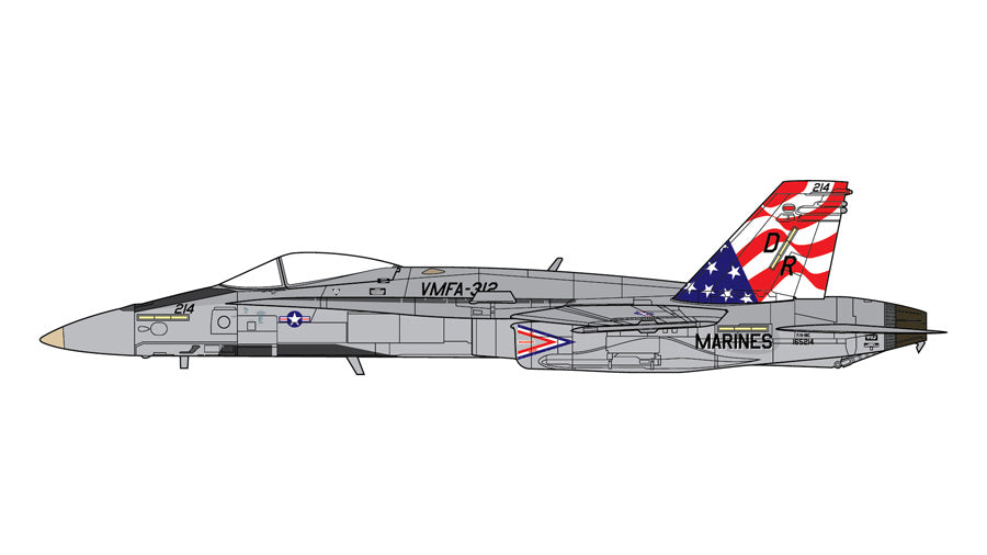 【予約商品】F/A-18C アメリカ海兵隊 VMFA-312 165214 1/72 (GJ20260901) [GAUSM10005]
