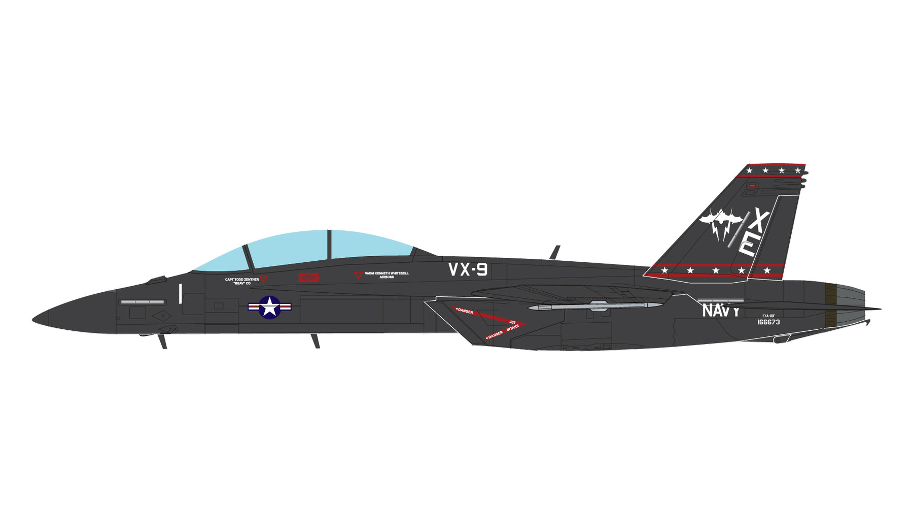 【予約商品】F/A-18F アメリカ海軍 VX-9　 「Vandy 1」 (black scheme) 166673  1/72 (GJ20231107) [GAUSN10004]