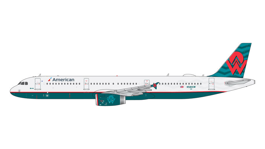 【予約商品】A321-200 アメリカン航空 「アメリカウエスト・ヘリテージ塗装」　N580UW  1/400 (GJ20241012) [GJAAL2262]