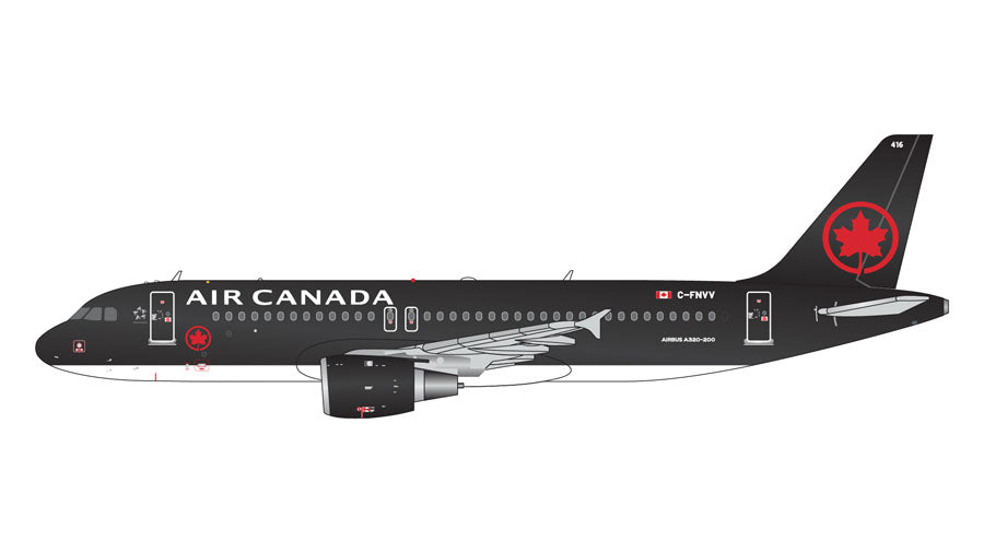 A320-200 エア・カナダ ジェッツ「black color scheme」C-FNVV 1/400[GJACA2255]