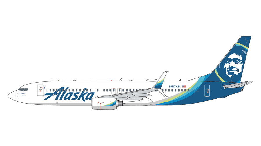 【予約商品】B737-800S アラスカ航空 N517AS 1/400 (GJ20260801)［GJASA2418］