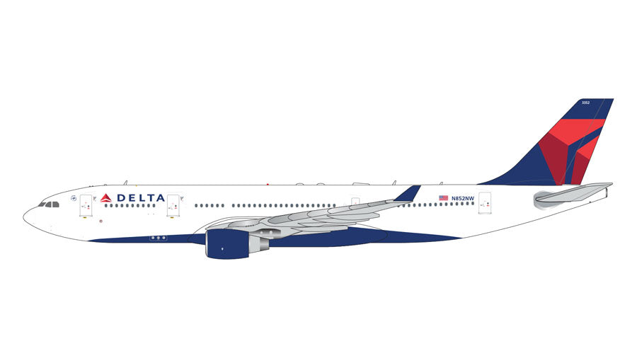 GeminiJets A330-200 デルタ航空 N852NW 1/400 [GJDAL2105]