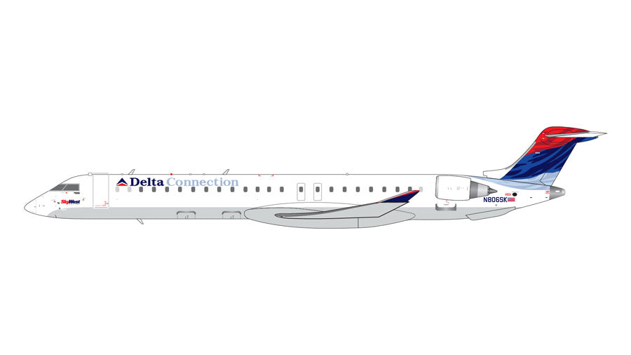 【予約商品】CRJ900ER デルタ・コネクション 「Colors in Motion/wavy livery」 N806SK  1/400 (GJ20241012) [GJDAL2253]