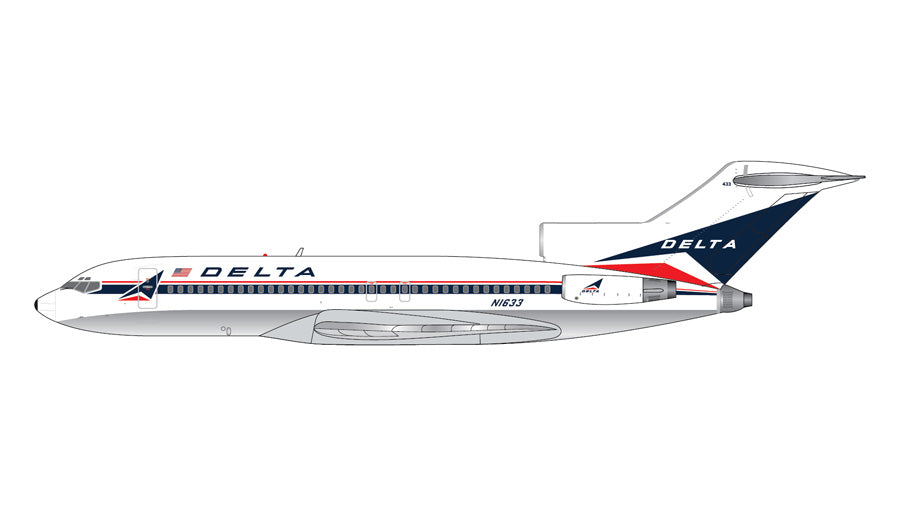 GeminiJets B727-100 デルタ航空 「 widget livery 」 ポリッシュ