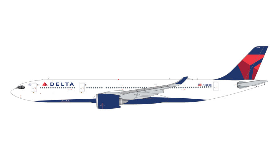 【未使用】Gemini Jets｜DELTA航空｜Airbus A330-900 GeminiJets A330-900 デルタ航空 N408DX 1/400 [GJDAL2374]