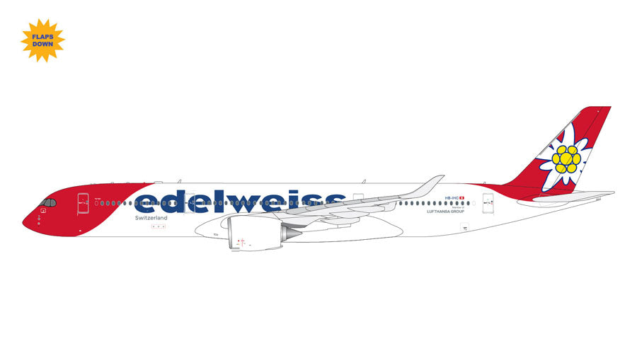 [Pre-order item] A350-900 Edelweiss Airlines *Flap down model HB-IHC 1/400 (GJ20241221) [GJEDW2315F] 