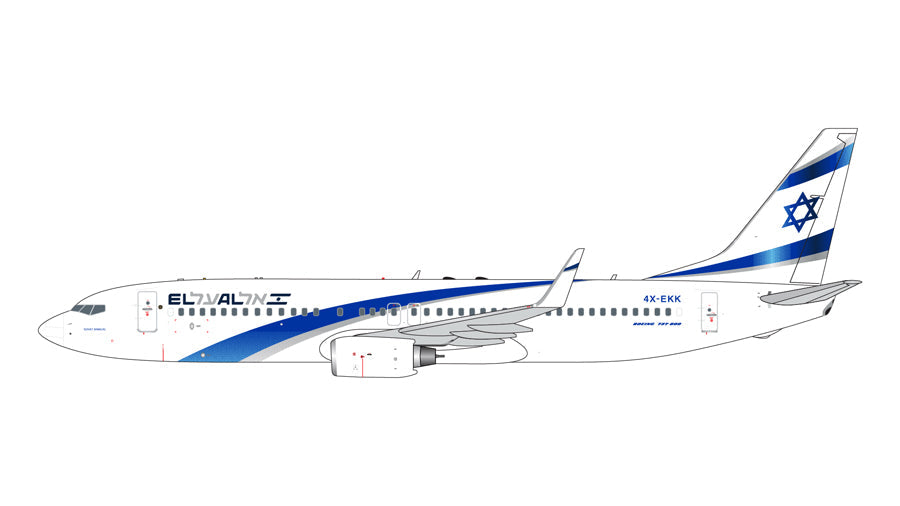 737-800W エル アル航空 4X-EKK 1/400 [GJELY2299]