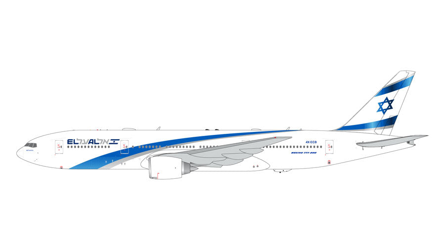 GeminiJets 777-200ER エル アル航空 4X-ECB 1/400 [GJELY2300]