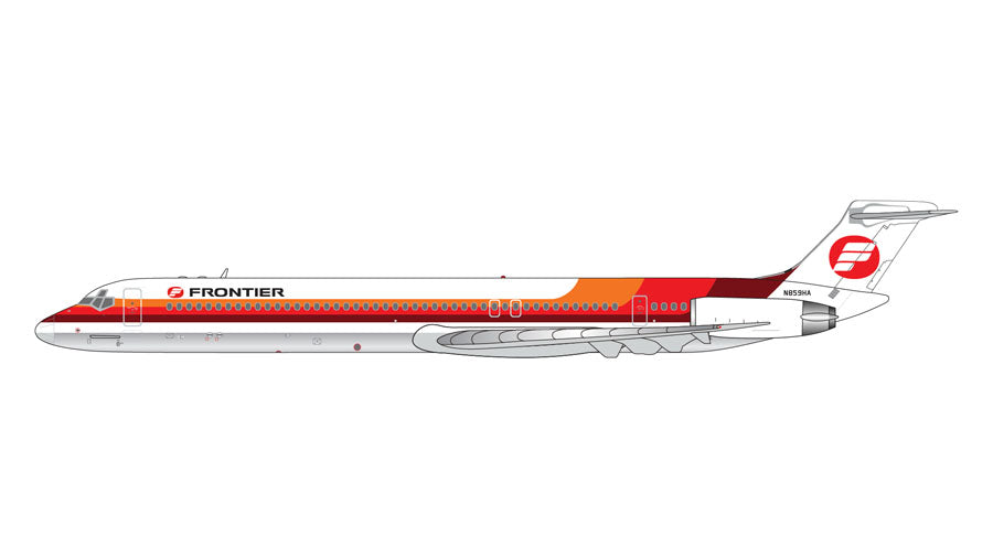 MD-80 フロンティア航空 Saul Bass orange-and-red livery N859HA 1/400 [GJFFT1168]