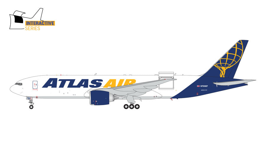 [Pre-order item] 777-200LRF Atlas Airlines *Selectable opening and closing N703GT 1/400 (GJ20250131) [GJGTI2147] 