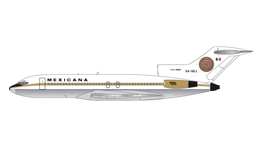 【予約商品】727-100 メキシカーナ航空 「Azteca de Oro」 XA-SEJ 1/400 (GJ20260516)［GJMXA2351］