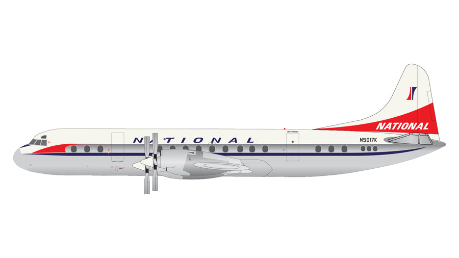 L-188A National Airlines 1960s Polished finish N5017K 1/400 [GJNAL2136]