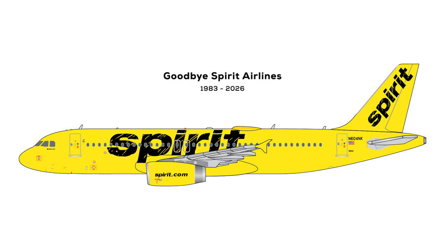 【予約商品】A320-200 スピリット航空 「final revenue flight」 N604NK 1/400 (GJ20260901) [GJNKS2442]