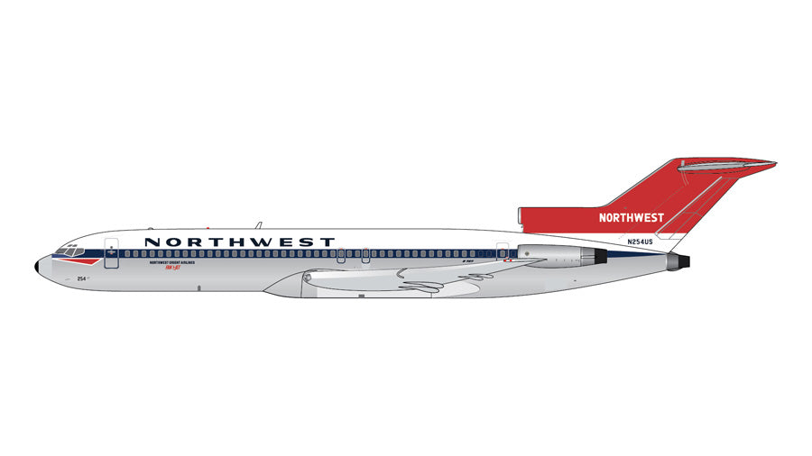 B727-200 ノースウエスト・オリエント航空 「delivery livery」 ※ポリッシュ仕上げ N254US 1/400 [GJNWA2369]