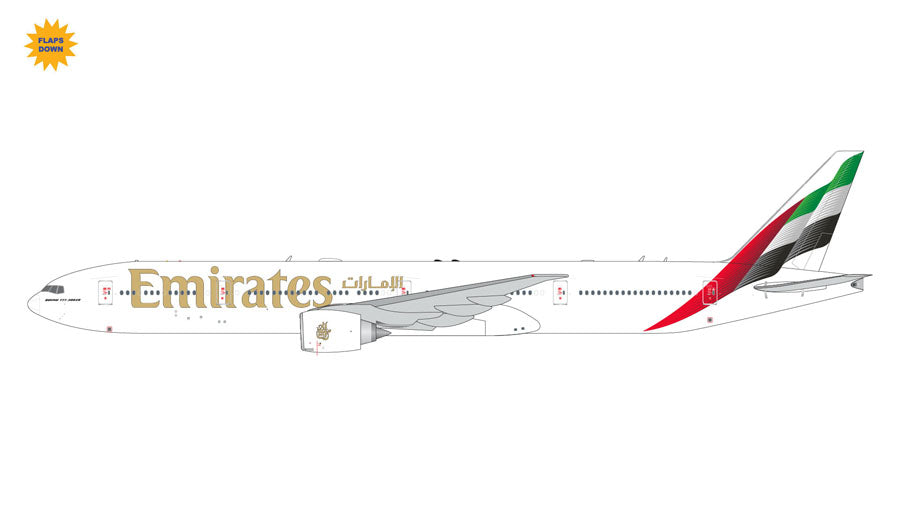 【予約商品】777-300ER エミレーツ航空 新塗装 ※フラップダウン状態 A6-ENV 1/400 (GJ20230826) [GJUAE2219F]