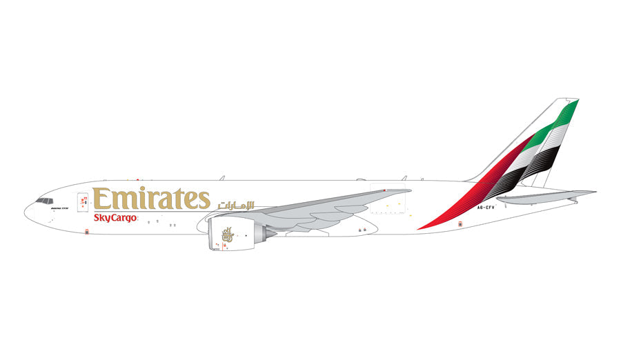 B777-200LRF エミレーツ スカイカーゴ 「new livery」 A6-EFV 1/400 [GJUAE2381]