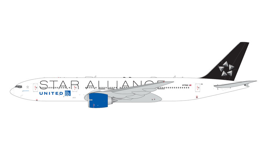 777-200ER ユナイテッド航空  スターアライアンス塗装 N77022 1/400 [GJUAL2314]