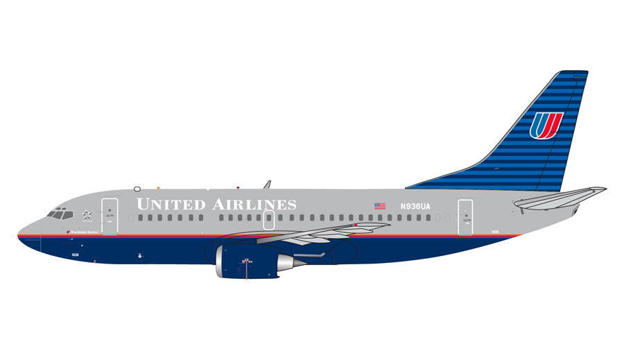 【予約商品】B737-500 ユナイテッド航空 「battleship livery」 N936UA 1/400 (GJ20251017) [GJUAL2348]