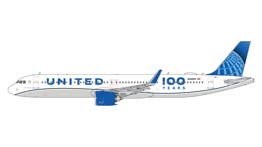 【予約商品】A321neo ユナイテッド航空 「100 Years」 N44550 1/400 (GJ20260801)［GJUAL2424］