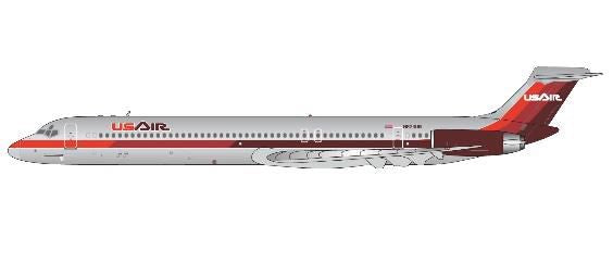 MD-82 US Airways "1980s triple red" N824US polished 1/400[GJUSA1163] 