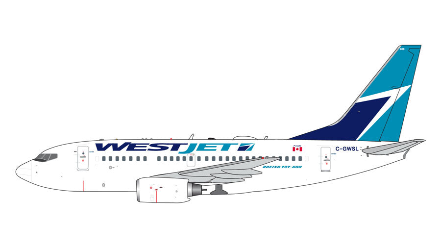 【予約商品】737-600 ウエストジェット航空  C-GWSL  1/400  (GJ20240301) [GJWJA2259]